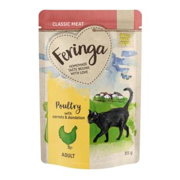 12x85g Feringa tasakos multipack nedves macskatáp - szárnyas & sárgarépa kép
