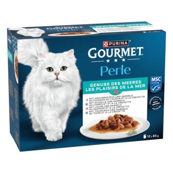 12x85g Gourmet Perle tengeri duó nedves macskatáp kép