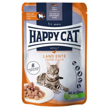 12x85g Happy Cat Meat Adult vidéki kacsa szószban nedves macskatáp kép