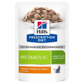 12x85g Hill´s Prescription Diet Metabolic Weight Management csirke nedves macskatáp kép