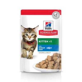 12x85g Hill's Science Plan Kitten nedves macskatáp- tengeri hal kép