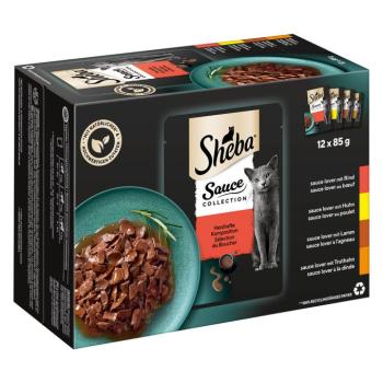 144x85g Sheba szószos húsválogatás nedves macskatáp kép