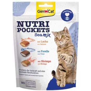 150g GimCat Nutri Pockets sea mix macskasnack kép