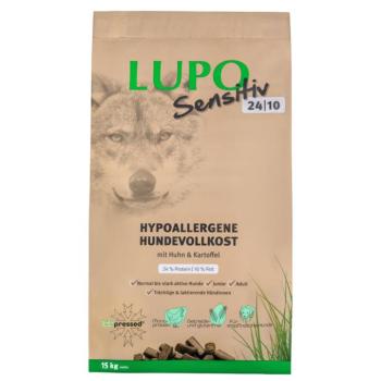 15kg Lupo Sensitiv 24/10 száraz kutyatáp