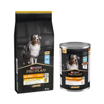 16kg PURINA PRO PLAN Adult Light Sterilised hal száraz kutyatáp+12x400g hal nedvestáp ingyen kép