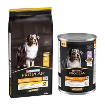 16kg PURINA PRO PLAN Adult Light/Sterilised száraz kutyatáp+12x400g pulyka nedvestáp ingyen kép