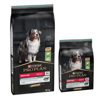 16kg PURINA PRO PLAN Medium Adult Sensitive Digestion száraz kutyatáp +3kg ingyen kép