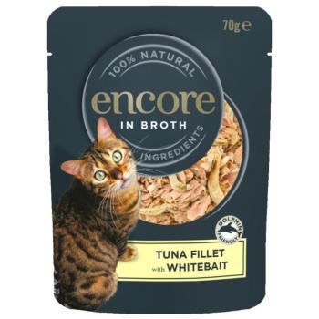 16x70g Encore Tonhal & apró hal tasakos nedves macskatáp kép