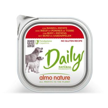 18x300g Almo Nature Daily Marha & burgonya nedves kutyatáp kép