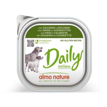 18x300g Almo Nature Daily Pulyka & cukkini nedves kutyatáp