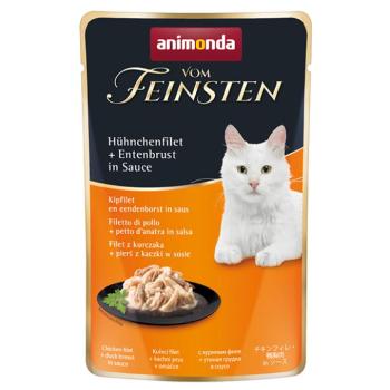 18x50g animonda Vom Feinsten Adult Csirkefilé + kacsamell szószban nedves macskaeledel kép