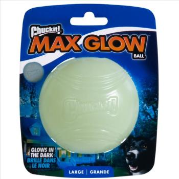 Chuckit! Max Glow Ball világító kutyalabda, 1db, L méret: Ø 7,6 cm kép