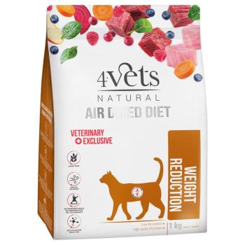 1kg 4Vets Natural Feline Weight Reduction száraz macskatáp kép