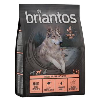 1kg Briantos Adult Light/Sterilised pulyka & burgonya - gabonamentes száraz kutyatáp kép