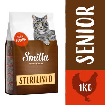1kg Smilla Senior Sterilised szárnyas száraz macskatáp kép