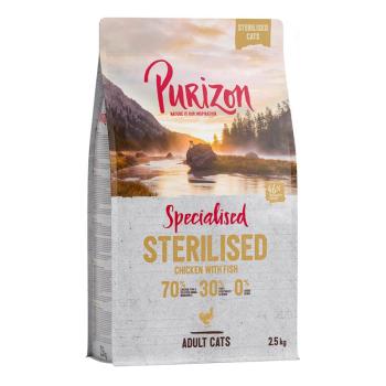 2,5kg Purizon Adult Sterilised csirke & hal gabonamentes száraz macskatáp kép