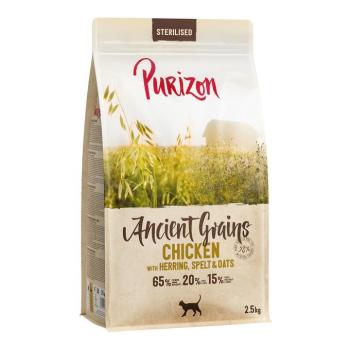 2,5kg Purizon Adult Sterilised csirke & hal - ősgabona száraz macskatáp kép