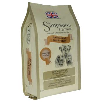 2 kg Simpsons Premium Adult Sensitive kacsa & burgonya kutyatáp kép