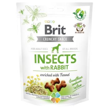 3x200g Brit Care Crunchy Cracker Insects, Rabbit & Fennel kutyasnack kép