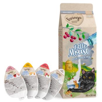 20x20ml Feringa Little Mouse Milk Snack cica jutalomfalat vegyes csomagban kép