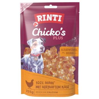 225g RINTI Chicko Plus sajtos kockák jutalomfalat kutyáknak kép