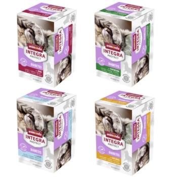 24x100g animonda INTEGRA Protect Adult Diabetes tálcás nedves macskatáp-Mix 2. (4 fajta) kép