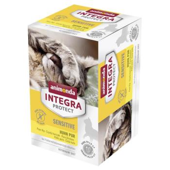 24x100g animonda Integra Protect Adult Sensitive tálcás nedves macskatáp-Csirke pur kép