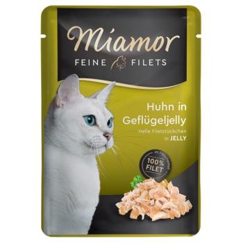 24x100g Miamor Feine Filets aszpikban nedves macskatáp - Csirke szárnyas-aszpikban kép