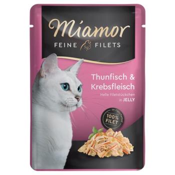 24x100g Miamor Feine Filets aszpikban nedves macskatáp - Tonhal & rák kép