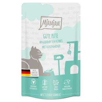 24x125g MjAMjAM Quetschie Pulyka & sütőtök nedves macskatáp kép
