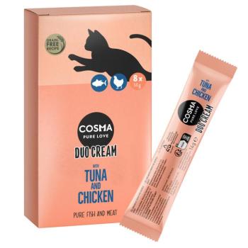 24x14g Cosma DUO Cream étrend-kiegészítő eledel macskáknak vegyesen kép