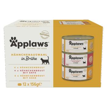 24x156g Applaws csirkeválogatás húslében nedves macskatáp kép