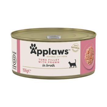 24x156g Applaws tonhal & garnéla hallében nedves macskatáp kép