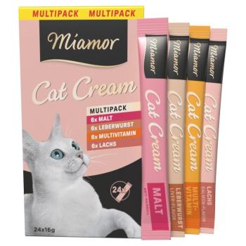 24x16g Miamor Cat Cream macskasnack mix kép