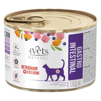 24x185 g 4Vets Natural Cat Gastro Intestinal nedves macskatáp kép