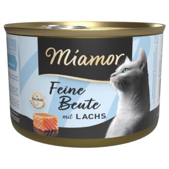 24x185g Miamor Feine Beute nedves macskatáp-lazac kép