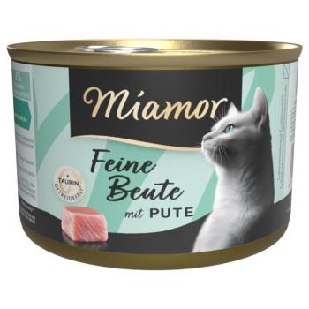 24x185g Miamor Feine Beute nedves macskatáp-pulyka kép