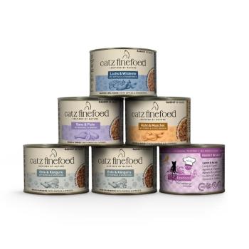 24x190g catz finefood ragout nedves macskatáp 5 változattal kép