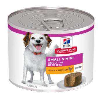 24x200 g Hill's Science Plan Adult Small & Mini Mousse csirke nedves kutyatáp kép