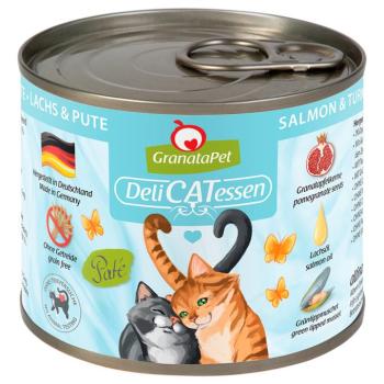 24x200g GranataPet DeliCatessen Lazac & pulyka nedves macskatáp kép