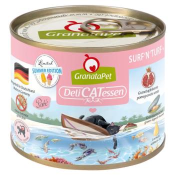 24x200g GranataPet DeliCatessen Nyári kiadás - Surf'n'Turf nedves macskatáp kép