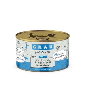 24x200g GRAU szárnyas & tengeri hal gabonamentes nedves macskatáp kép