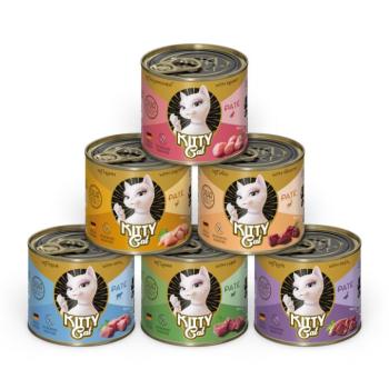 24x200g Kitty Cat Adult Pate vegyesen 6 változattal nedves macskatáp kép