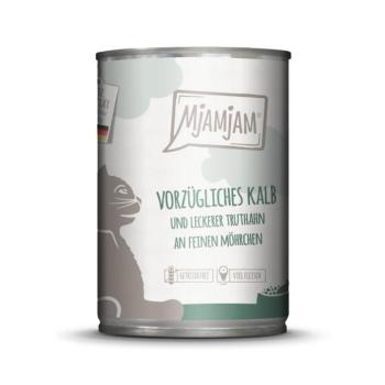 24x200g MJAMJAM Borjú & pulyka nedves macskatáp kép