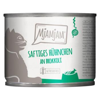 24x200g MJAMJAM Csirke & brokkoli nedves macskatáp kép