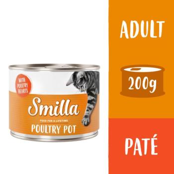 24x200g Smilla szárnyas- & haltál nedves macskatáp- Szárnyas & szárnyasszív kép