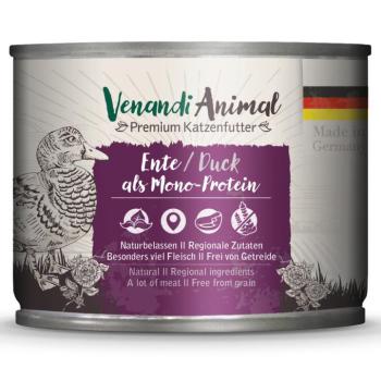 24x200g Venandi Animal Monoprotein Kacsa nedves macskatáp kép