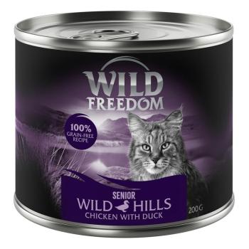 24x200g Wild Freedom Senior "Wild Hills" kacsa & csirke nedves macskatáp kép