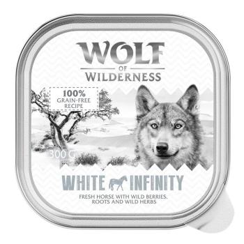 24x300g Wolf of Wilderness Adult - Single Protein tálcás gazdaságos csomag nedves kutyatáp White Infinity - ló kép