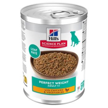 24x363g Hill's Canine Adult 1+ Perfect Weight csirke & zöldség nedves kutyatáp kép